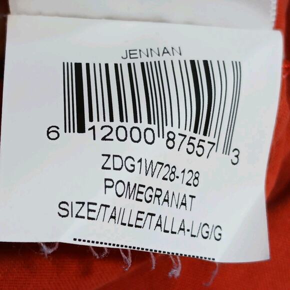 BCBGMaxAzria Jennan Sleeveless Button Up Blouse Large Silk Orange Hi-Lo EUC - Picture 6 of 8